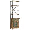 vidaXL Aparador de madera maciza reciclada 55x30x180 cm