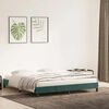 vidaXL Estructura cama sin colch&oacute;n terciopelo verde oscuro 180x210 cm