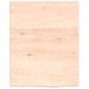 vidaXL Estante de pared madera maciza de roble sin tratar 40x50x2 cm