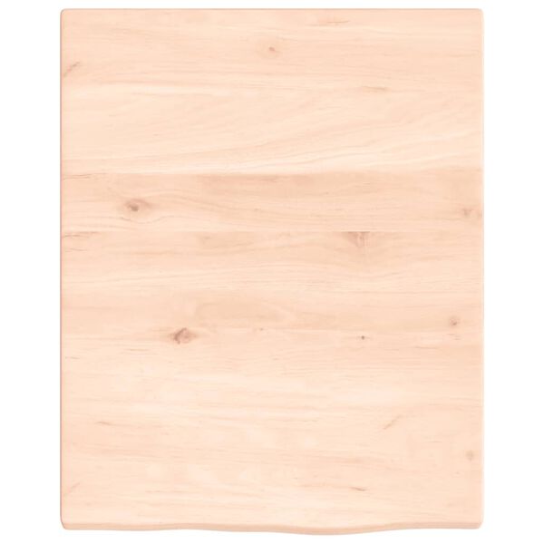 vidaXL Estante de pared madera maciza de roble sin tratar 40x50x2 cm