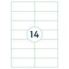 rillprint Etiquetas autoadhesivas 105x42,4 mm 1000 hojas blanco