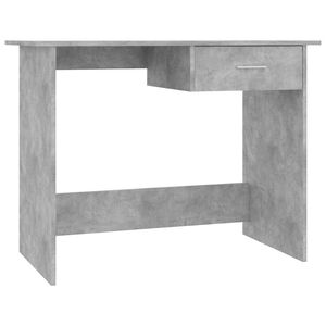 vidaXL Escritorio de aglomerado gris hormig&oacute;n 100x50x76 cm