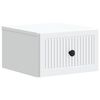 vidaXL Mesita de Noche de Pared Blanco 33 x 34,5 x 20 cm