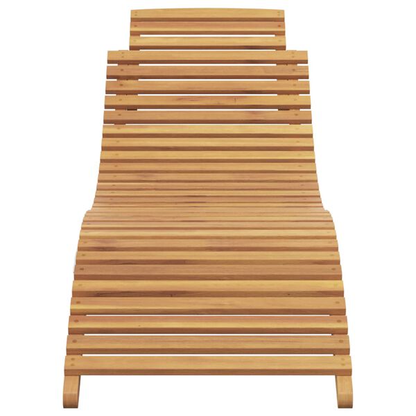 vidaXL Tumbona Marrón 198 x 55 x 58.5 cm Madera de teca maciza