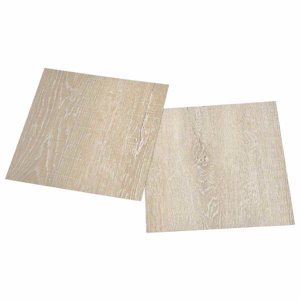 vidaXL Tableros de Suelo 55 pcs Beige 5,11 m&sup2; PVC