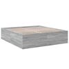 vidaXL Estructura de cama madera de ingenier&iacute;a gris Sonoma 200x200 cm