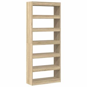 vidaXL Librer&iacute;a Roble Sonoma 80 x 30 x 198 cm Madera de ingenier&iacute;a