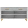 vidaXL Mueble zapatero madera contrachapada gris Sonoma 102x35x55 cm