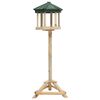 vidaXL Comedero para p&aacute;jaros de pie madera maciza de abeto 33x110 cm