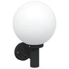 vidaXL Luz de pared exterior Negro 28 x 25 x 38 cm