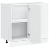 vidaXL Mueble bajo de cocina Lucca madera contrachapada blanca