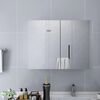 vidaXL Armario de baño con espejo MDF blanco 80x15x60 cm