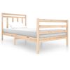 vidaXL Estructura de cama sin colch&oacute;n madera maciza 100x200 cm