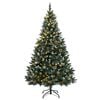 vidaXL &Aacute;rbol de Navidad artificial con bisagras 300 LEDs 180 cm