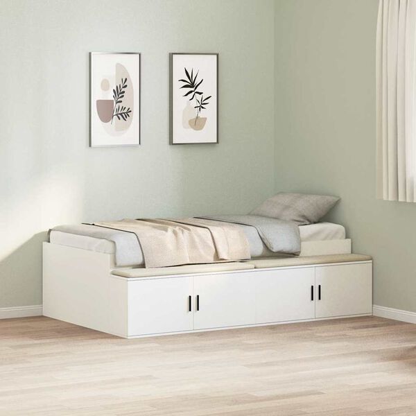 vidaXL Estructura de cama con caj&oacute;n 100 x 200 cm Madera contrachapada