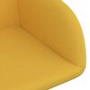 vidaXL Sillas de comedor giratorias 6 uds terciopelo amarillo
