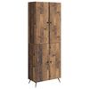 vidaXL Juego de armarios 2 uds. Madera envejecida Madera de ingenier&iacute;a
