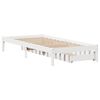 vidaXL Estructura de cama sin colch&oacute;n madera de pino blanca 90x200 cm