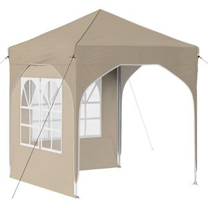 vidaXL Carpa Plegable para Fiestas 192 x 192 x 245 cm Crema