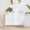 vidaXL Puerta de armario de lamas 4 uds blanco 69x29,5 cm