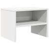 vidaXL Mesita de noche madera contrachapada blanco 40x30x30 cm