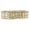 vidaXL P&eacute;rgolas con techo 6 uds madera pino impregnada 100x90x100 cm