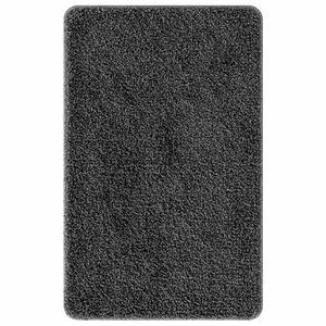 vidaXL Alfombrilla de ba&ntilde;o antideslizante Gris oscuro 50 x 80 cm PP