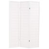 vidaXL Biombo plegable 3 paneles estilo japon&eacute;s 120x170 cm blanco
