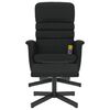 vidaXL Sill&oacute;n reclinable masaje con reposapi&eacute;s cuero sint&eacute;tico negro