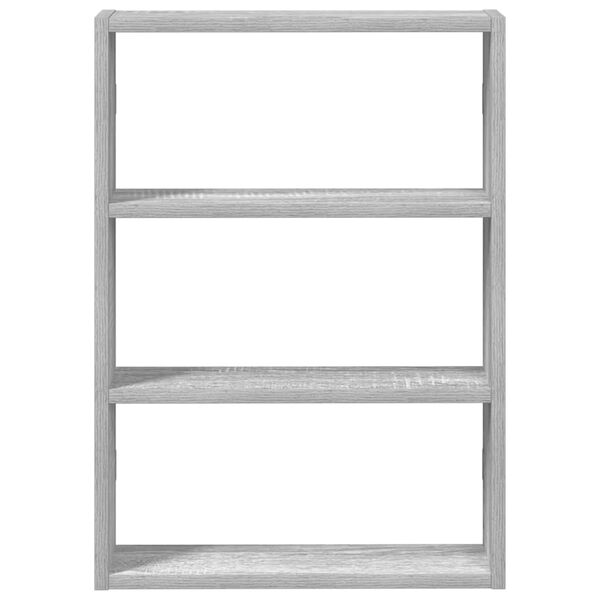 vidaXL Estantería de pared madera ingeniería gris Sonoma 43x9x60 cm
