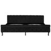 vidaXL Estructura de cama sin colchón terciopelo negro 200x200 cm