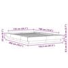 vidaXL Estructura de cama madera de ingenier&iacute;a roble ahumado 135x190cm