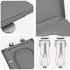 vidaXL Asiento de WC Gris 44,5 x 35 x 3,6 cm Duroplast