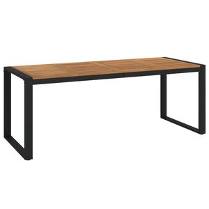 vidaXL Mesa de jard&iacute;n con patas en U madera maciza acacia 200x90x75 cm