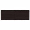 vidaXL Tablero mesa madera tratada borde vivo marr&oacute;n 140x50x(2-6) cm