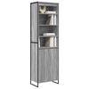 vidaXL Gabinetes Altos 2 pcs Gris Sonoma 60 x 36 x 200 cm