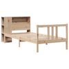 vidaXL Cama con estantería sin colchón madera maciza de pino 90x190 cm