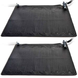 Intex Esterilla calefactora solar PVC 2 uds 1,2x1,2 m negra 28685