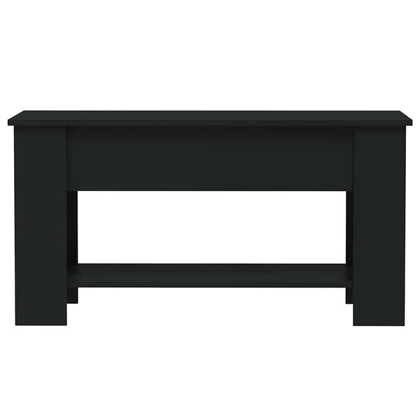 vidaXL Mesa de centro madera de ingenier&iacute;a negro 101x49x52 cm