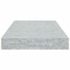 vidaXL Estante flotante de pared gris hormig&oacute;n MDF 40x23x3,8 cm