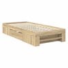 vidaXL Estructura de cama con cabecera Roble Sonoma 90 x 200 cm