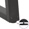 vidaXL Patas para mesa de comedor en forma de V (2 unidades), antracita, 60 x (72-73,3) cm, acero