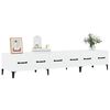 vidaXL Mueble de TV madera contrachapada blanco brillo 150x34,5x30 cm