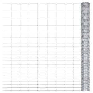 vidaXL Valla de jard&iacute;n de acero galvanizado plateado 50x1,6 m