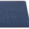 vidaXL Cabecero de Pared 12 pcs Azul 30 x 15 cm tela
