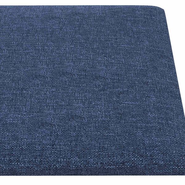 vidaXL Cabecero de Pared 12 pcs Azul 30 x 15 cm tela