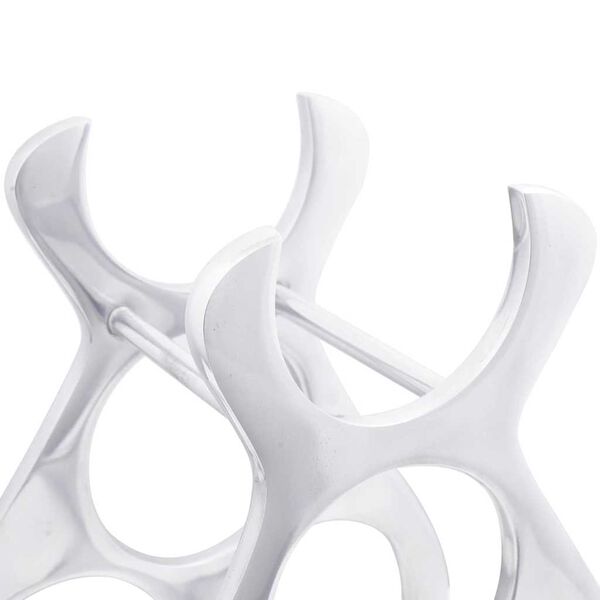 vidaXL Estante de Vino Plateado 23 x 14 x 28 cm Aluminio