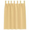 vidaXL Cortinas Opacas con Anillas 2 pcs Beige 140 x 140 cm Poliéster