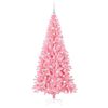 vidaXL Árbol de Navidad con 300 LED con soporte Rosa 180 cm PVC