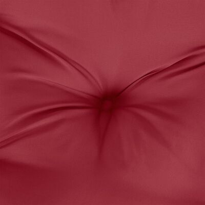 vidaXL Cojín de banco de jardín tela Oxford rojo tinto 110x50x7 cm